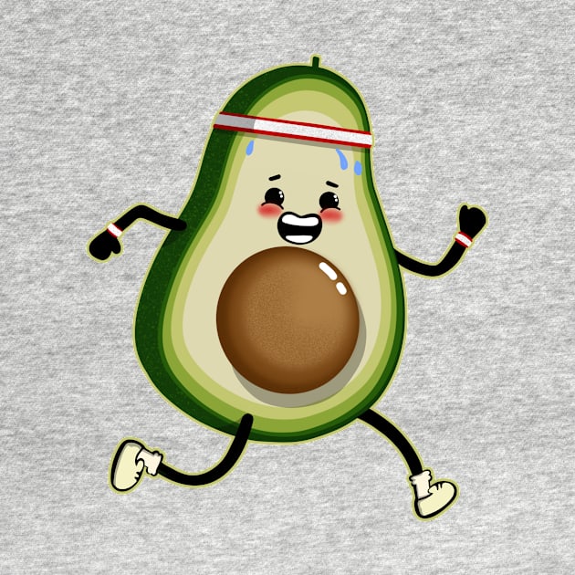 Avocado loves Cardio by SusanaDesigns